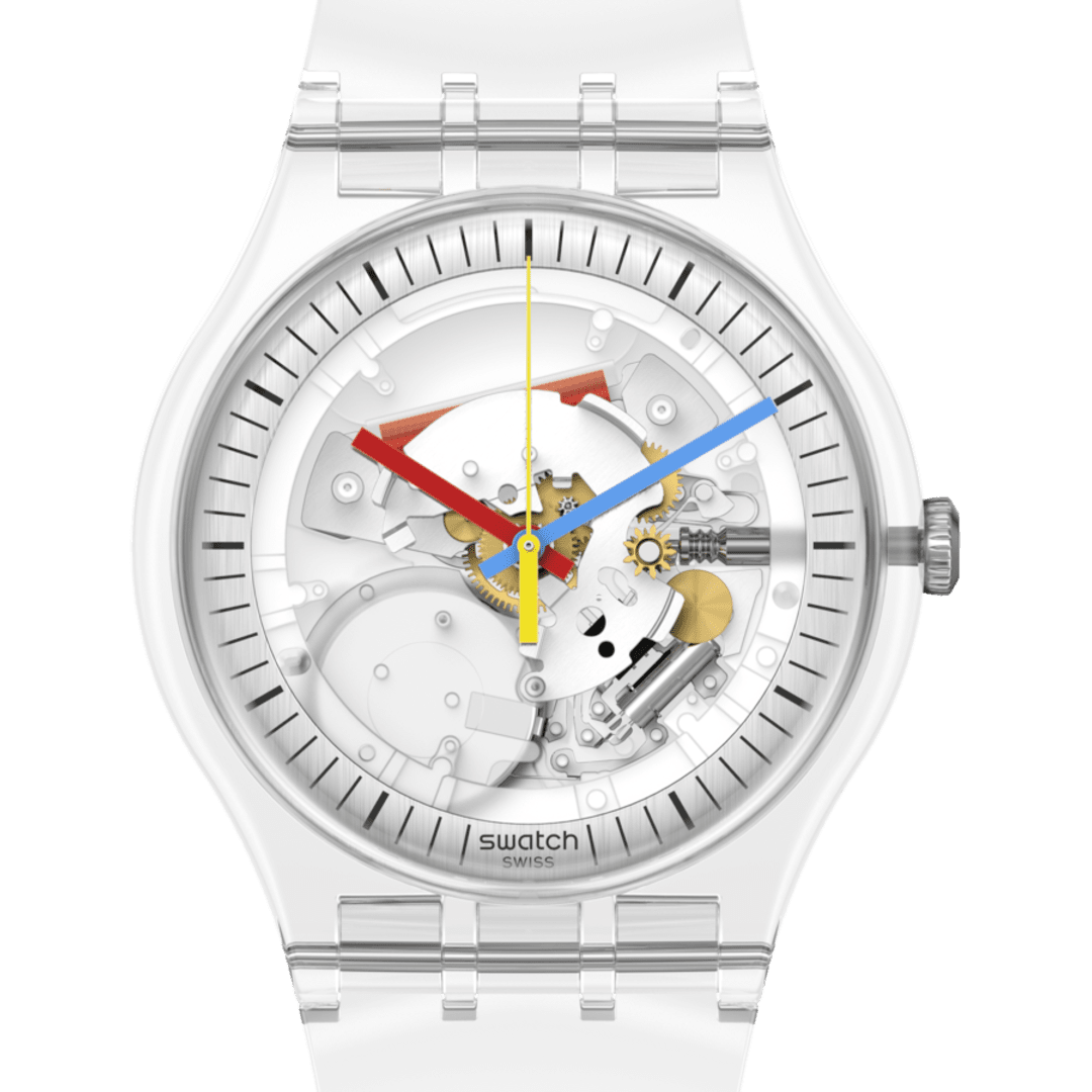 Swatch CLEARLY NEW GENT SO29K100-S06 41mm 30m WR quartz