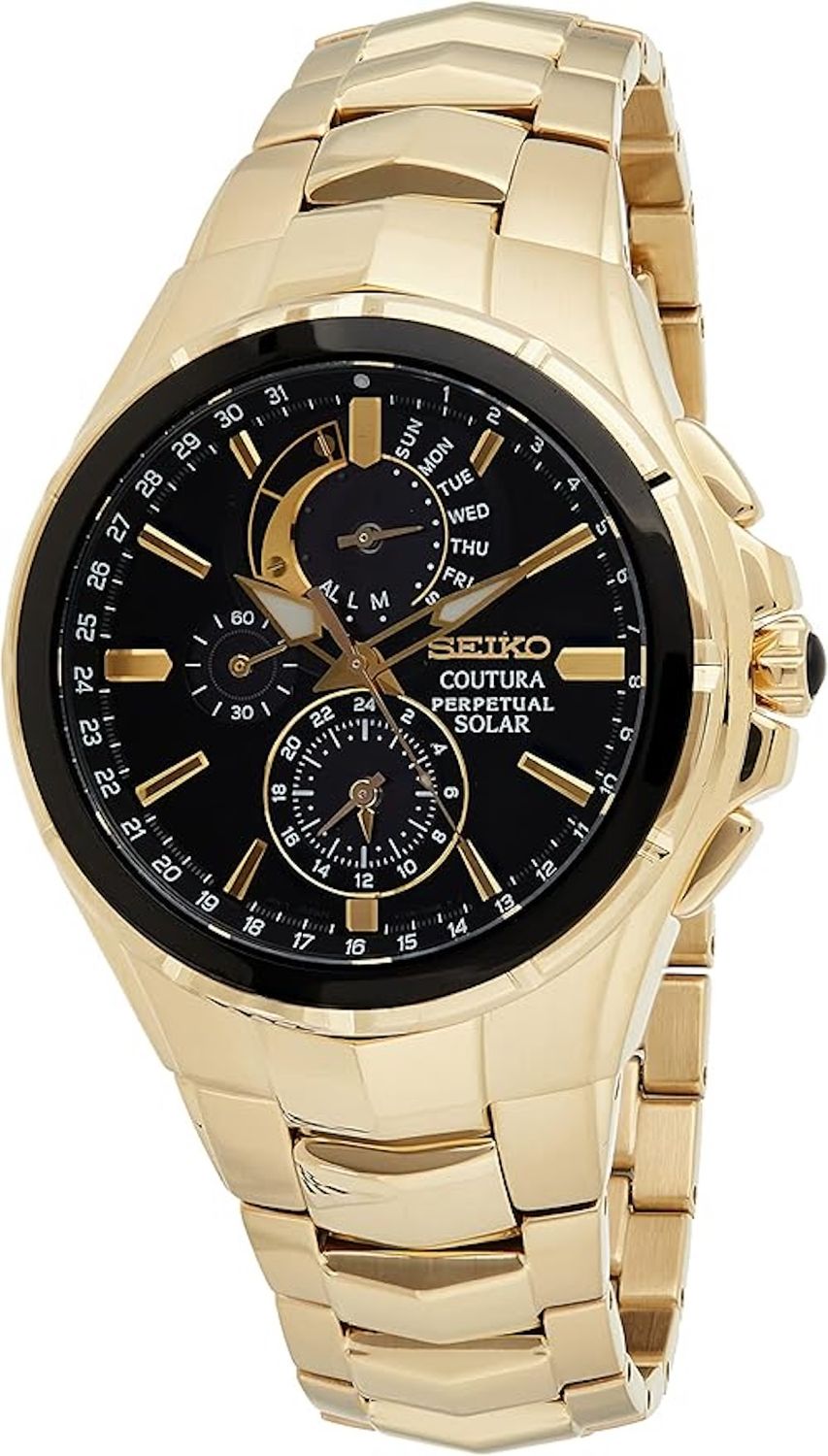Seiko Coutura Perpetual Calendar men&#39;s watch SSC700 44mm 100m WR sapphire crystal steel strap