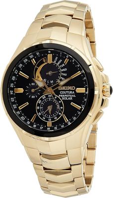 Seiko Coutura Perpetual Calendar men&#39;s watch SSC700 44mm 100m WR sapphire crystal steel strap