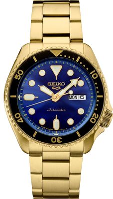 Seiko 5 Sports SRPK20 US Creation 42.5mm 100m WR automatic watch for men with steel strap 4R36