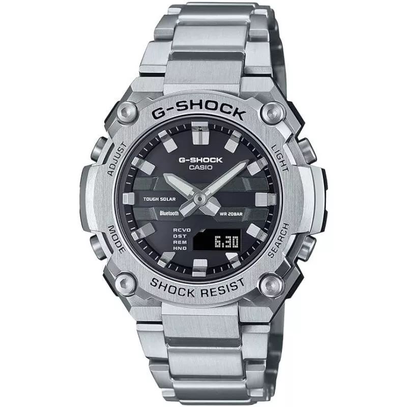 Bluetooth sundial watch for men Casio G-Shock G-Steel GST-B600D-1AJF JDM 42.3mm 200m WR Tough Solar JDM (Japanese domestic market)