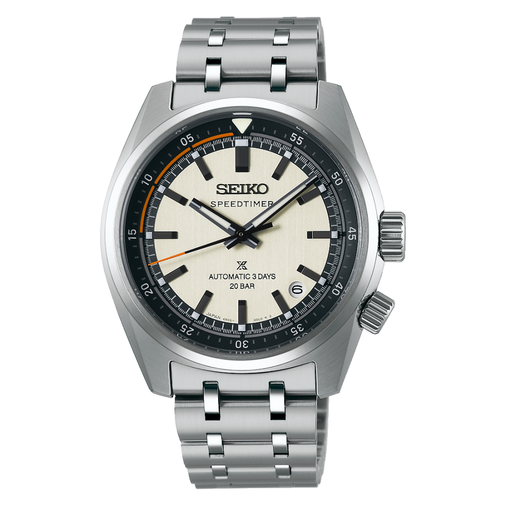 Seiko Prospex Speedtimer SBDC215 JDM automatic men&#39;s watch 72h 6R55 39.5mm 200m WR sapphire crystal steel strap JDM (Japanese domestic market)