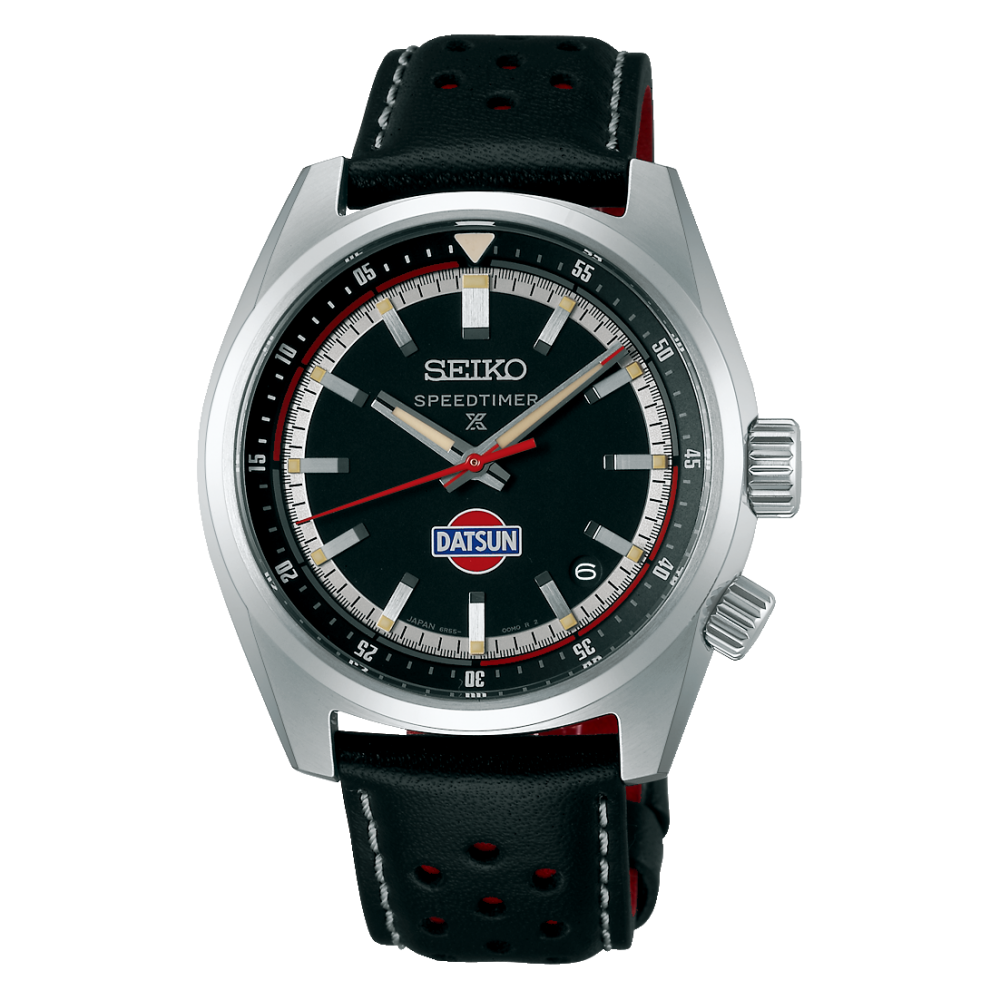Seiko Prospex Speedtimer Mechanical Datsun 240Z automatic watch for men SBDC219 JDM 39.5MM 200M WR sapphire crystal limited edition 72h 6R55 Made in Japan JDM (Japanese domestic market) leather strap