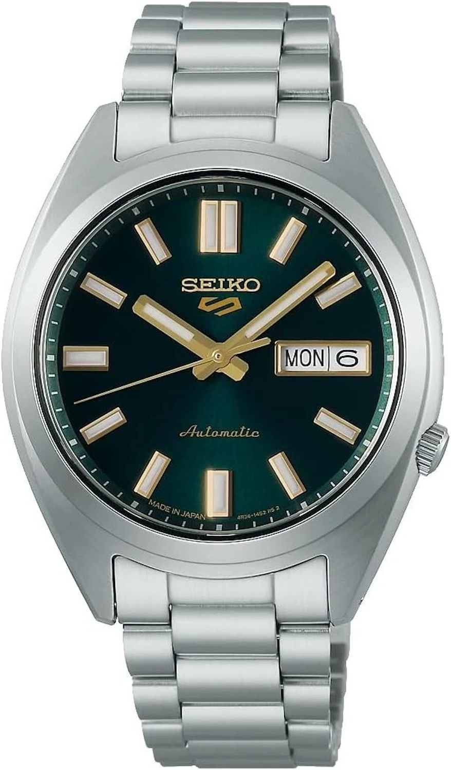 Seiko 5 Sports SBSA293 JDM 38MM SNXS men&#39;s automatic watch Made in Japan 100m WR sapphire crystal steel strap JDM (Japanese domestic market)