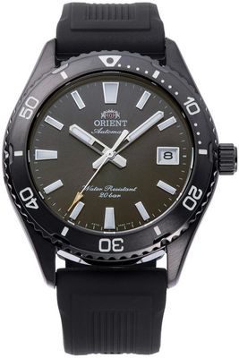 Orient Mako Sports RA-AC0Q10N men&#39;s automatic diving watch, 39.9 mm, 200 m WR, sapphire crystal, silicon strap