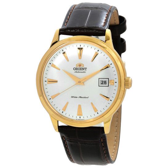 Orient Bambino TAC00003W automatic men&#39;s watch, 40 mm, 30 m WR, leather strap