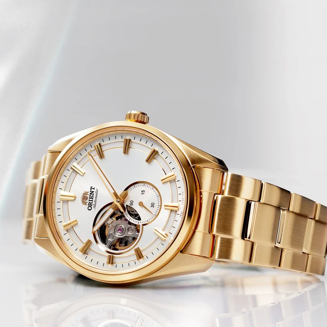 Orient Contemporary Semi-Skeleton Automatic Men&#39;s Watch RA-AR0007S 40.8mm 50m WR sapphire crystal sapphire crystal stainless steel strap