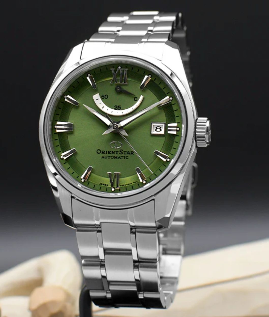 Orient Star Contemporary RK-AU0107E JDM men&#39;s automatic watch 38.5mm 100m WR calibre F6N43 made in Japan 50h Power reserve steel strap JDM (Japanese domestic market)