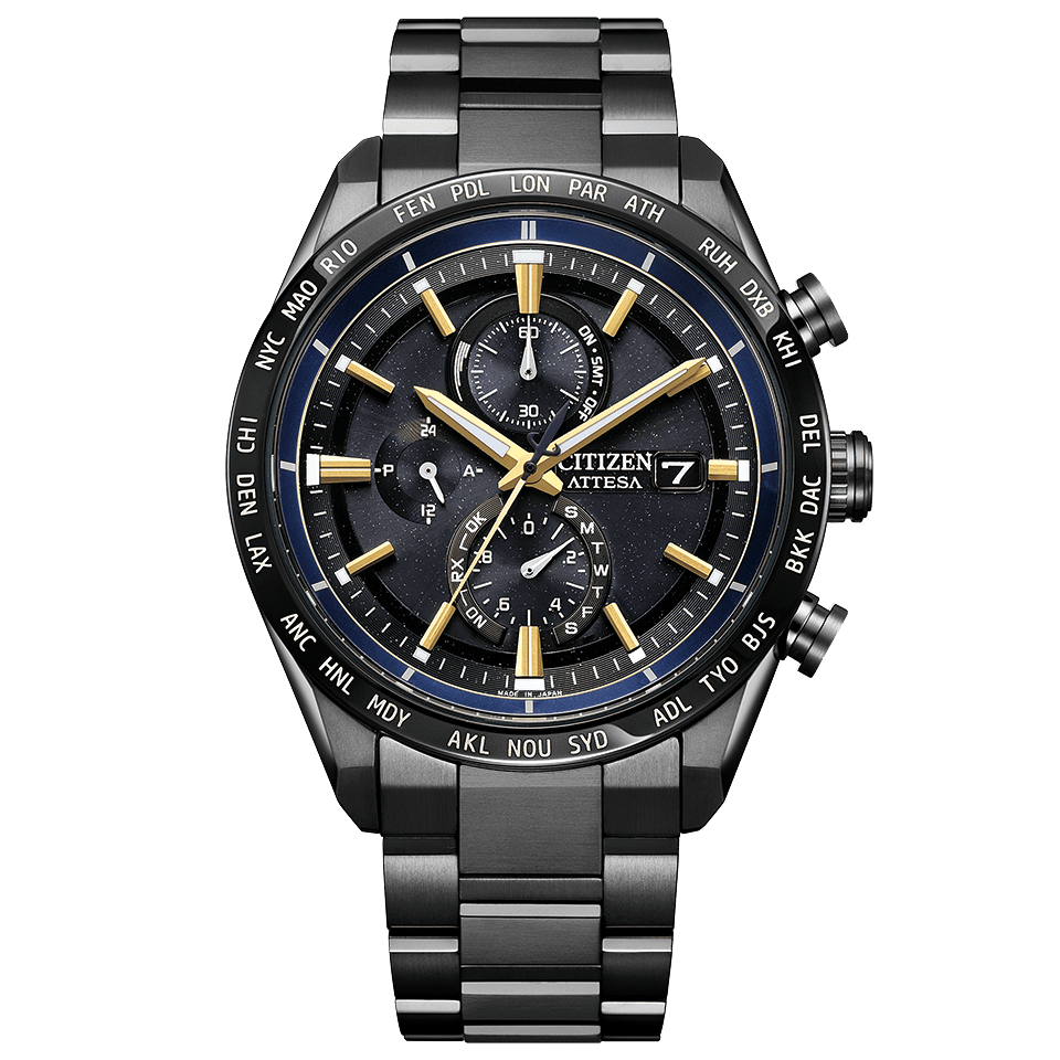 Citizen Attesa AT8289-67E JAXA LABEL HTV-X Limited model men&#39;s solar titanium watch JDM 42 mm – Sapphire, 100 m, 1/20 s chronograph, radio-controlled, titanium strap JDM (Japanese domestic market) Eco-Drive movement (powered by solar energy or light)