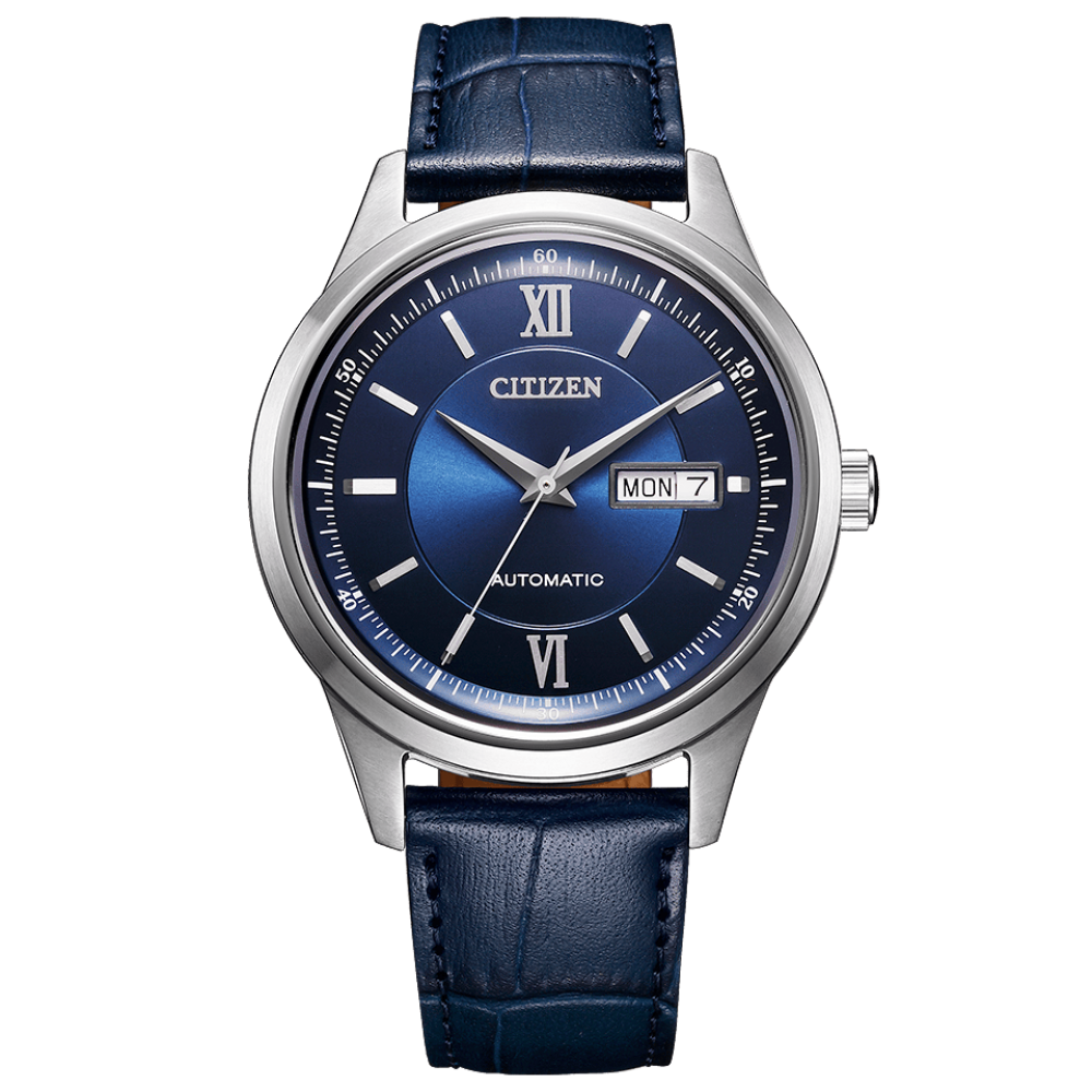 Citizen Collection NY4050-11L JDM automatic men&#39;s watch 40 mm – Sapphire, 50 m, 42-hour power reserve, leather strap JDM (Japanese domestic market)