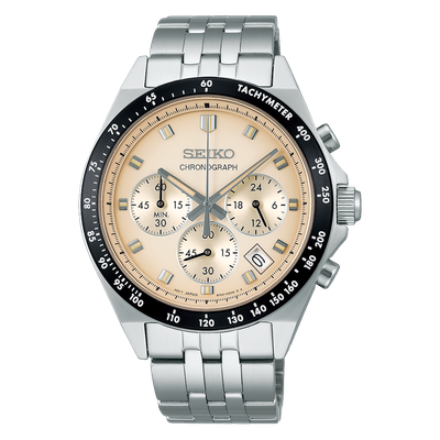 Seiko Selection SBTR045 JDM 41 mm men&#39;s quartz watch – Hardlex, 100 m, chronograph JDM (Japanese domestic market)