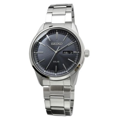 Men’s solar quartz Seiko Classic SNE527P1 40mm – Sapphire, 100 m, stainless steel bracelet