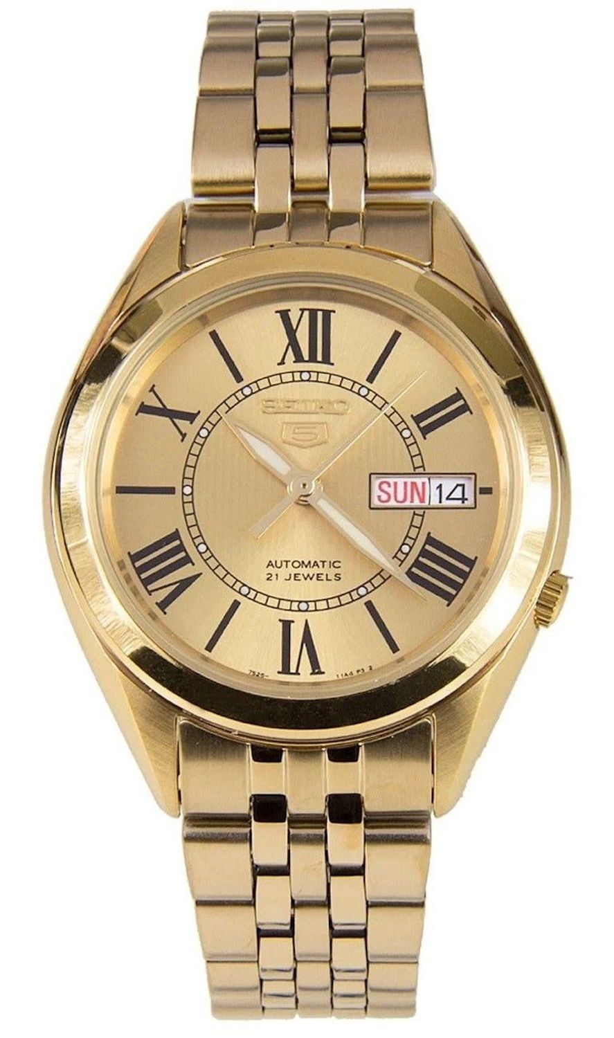 ​Seiko 5 SNKL38K1 37MM 30m WR automatic men&#39;s watch with steel strap Calibre 7S26