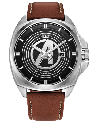 Citizen Avengers Legacy AW1721-08W 42 mm men&#39;s solar watch – Sapphire, 100 m, leather strap, Eco-Drive movement (powered by solar energy or light)