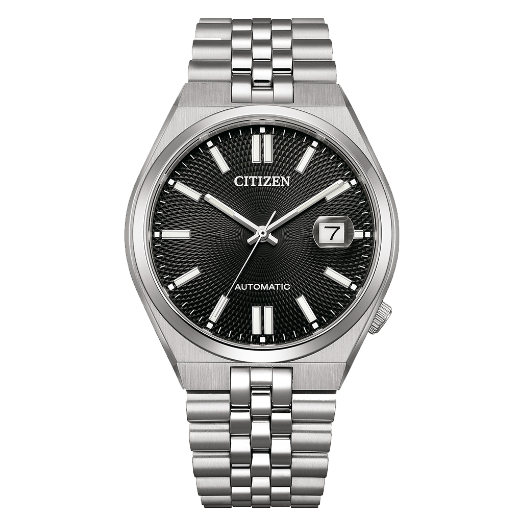 Citizen Tsuyosa 60 NK0020-55E JUBILEE 40 mm automatic men&#39;s watch – Sapphire, 50 m, 60 h reserve, ‘President’ style steel strap