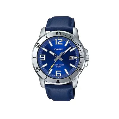 Reloj analogico caballero CASIO MTP-VD01L-2B correa de piel