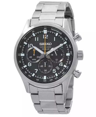Men’s quartz Seiko SSB447P1 43 mm – Sapphire, 100 m, steel bracelet