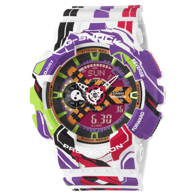 Casio G-SHOCK GA-110EVA30-7AJR Evangelion 30th Anniversary Limited Watch Japan  55 mm – 200 m, resin strap JDM (Japanese domestic market)