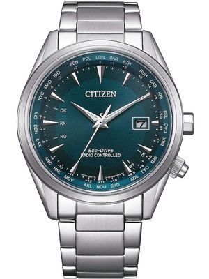 Citizen Eco-Drive CB0270-87L | Radio-Controlled Men&#39;s Watch | Stainless Steel and Blue Dial | Sapphire Crystal and World Time (43mm)