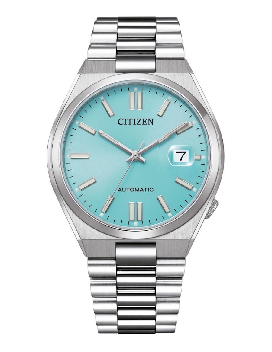 Citizen Tsuyosa NJ0151-88M | Men&#39;s Automatic Watch | Sky Blue Dial | Sapphire Crystal and Integrated Bracelet (40mm)