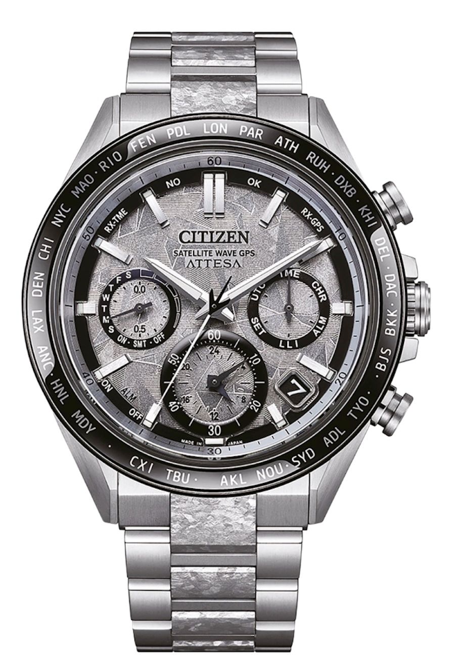 Citizen Satellite Wave Attesa recrystallized titanium watch CC4076-65A JDM 44.55mm Limited Edition 100m WR anti-reflective sapphire crystal Made in Japan JDM (Japanese domestic market) Eco-Drive movement (powered by solar energy or light)