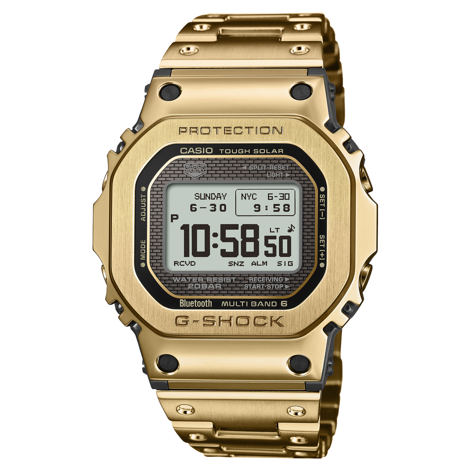 Casio G-Shock Full Metal “AI Gold” Bluetooth Radio-Controlled Men&#39;s Watch - GMW-BZ5000GD-9JF JDM - MIP Display (high definition display) Made in Japan Designed by AI JDM (Japanese domestic market) 200m WR