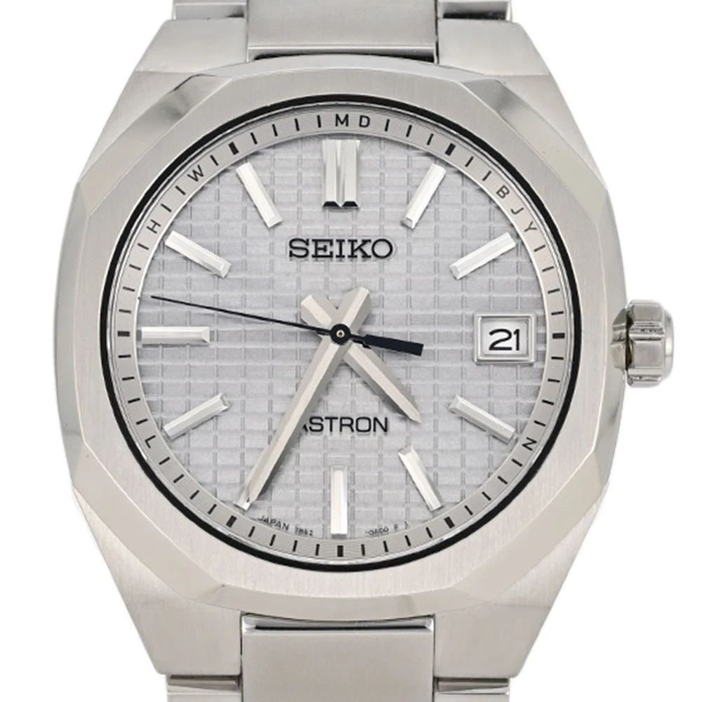 Seiko Astron Nexter SBXY099 36mm JDM Radio-Controlled Titanium Men&#39;s Watch | Compact Series | Silver-Grey Textured Made in Japan JDM (Japanese Domestic Market) Titanium Case and Bracelet