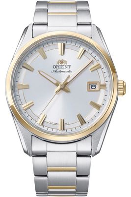 Orient Stretto Date Men&#39;s Automatic Watch RA-AC0R01S 38.5mm 50m WR sapphire crystal steel strap