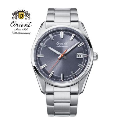 Orient Stretto Date RA-AC0R04N Limited Edition 75th Anniversary 38.5mm 50m WR Sapphire Crystal Steel Strap Men&#39;s Automatic Watch