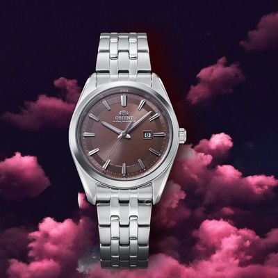 Orient Contemporary RA-WG0603R Brown Sunburst Women&#39;s Watch 32.1mm sapphire crystal steel strap 50m WR