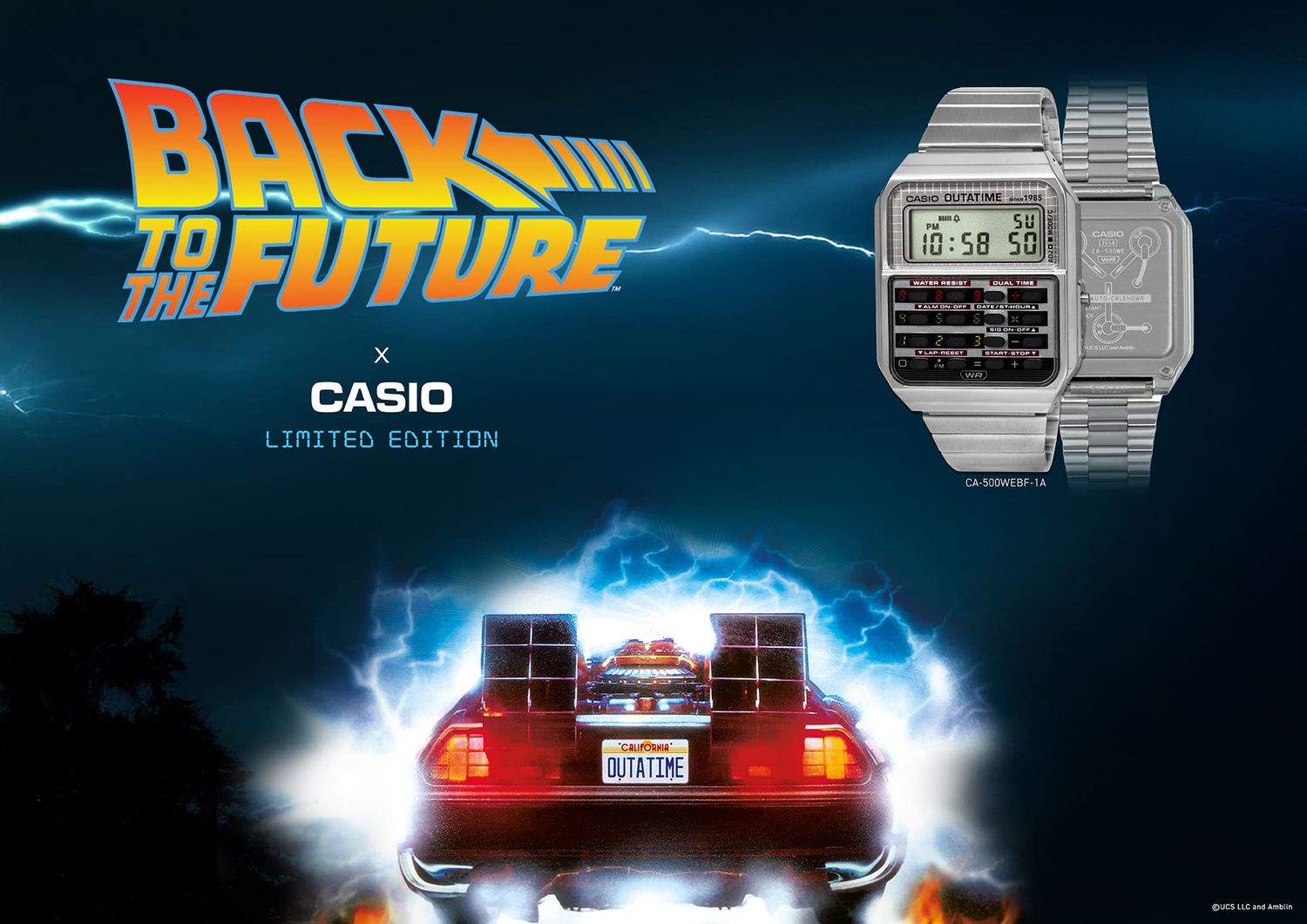 Casio Vintage Calculator CA-500WEBF-1AJR BACK TO THE FUTURE 40th Anniversary JDM Limited Edition – JDM “Gunmetal” Edition