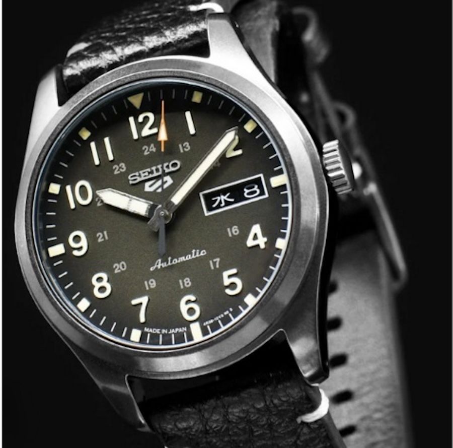 Seiko 5 Sports SBSA121 MADE IN JAPAN JDM 39,4mm  100M WR ENGLISH-KANJI Japan Domestic market automatic sport men’s watch leather band