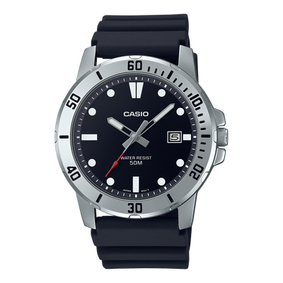 Casio men's sports watch MTP-VD01-1EV 49 × 45 × 10.3 mm 50m WR resin strap