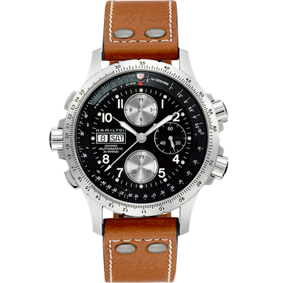 Hamilton Khaki Aviation X-Wind Automatic Watch for Men H77616533 Independence Day: Resurgence Automatic Chronograph | 44 mm | 60-hour power reserve, 100 m water resistant