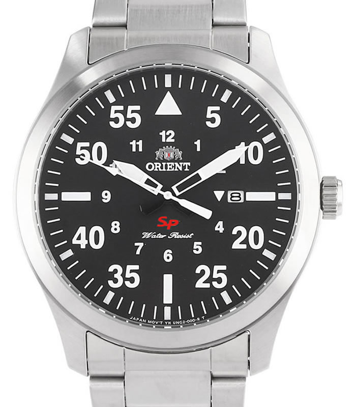 Reloj ORIENT "Flight" Quartz Watch FUNG2001B 42mm correa de acero reloj aviador hombre