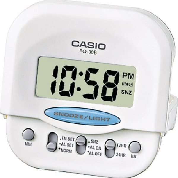 Reloj Casio despertador PQ-30B-7EF BLANCO