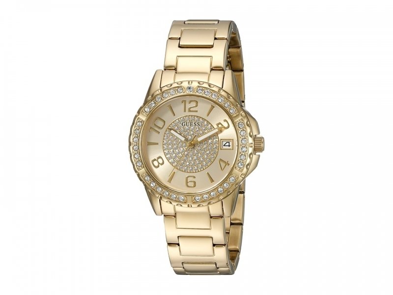 Guess Mujer u0779l2 Gold-tone Acero Inoxidable Multifunción reloj deportivo con fecha Dia