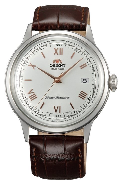 Orient Bambino FAC00008W white dial 40.5mm leather band automatic men's watch