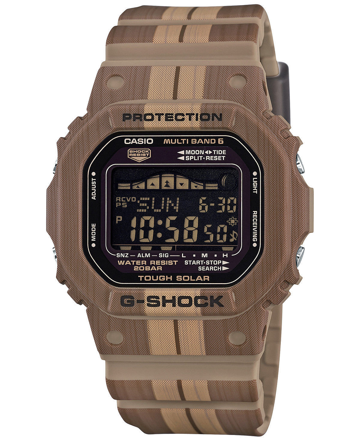 Reloj hombre solar RADIOCONTROL Casio G-Shock GWX-5600WB-5 Tough Solar Multifunction Brown/Tan Resin Watch