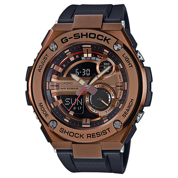 Reloj hombre Casio G-SHOCK Men's G-Steel GST210B-4A Super Illuminator Quartz Rose Gold