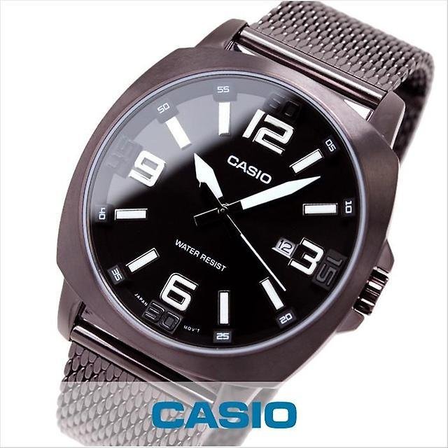 Reloj hombre Casio MTP-1350DD-5A correa acero chocolate