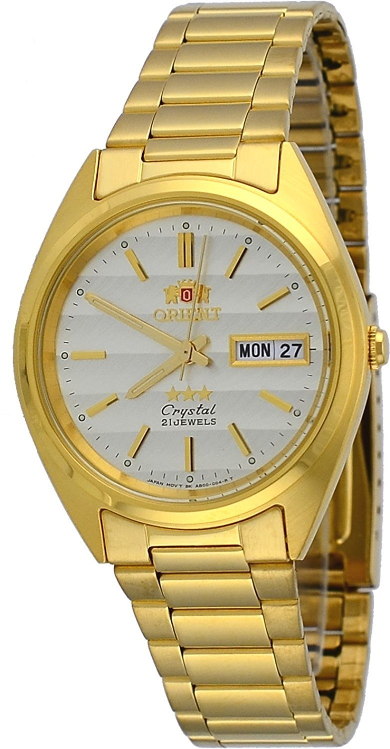 Reloj automático Orient 3 Star FAB0000BC GOLD Dial Stainless Steel Band