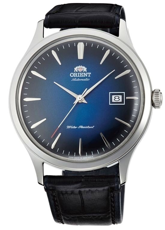 reloj hombre automático Orient Bambino FAC08004D dial azul 42mm cuero (admite cuerda manual)