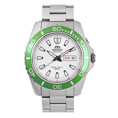 reloj hombre automático Orient Mako XL FEM75006W acero verde