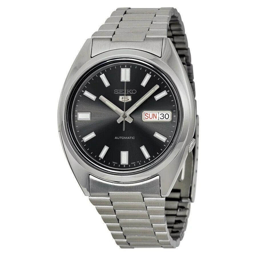 Seiko SNXS79K1  38mm Seiko 5 automatic men's watch stainless steel bracelet