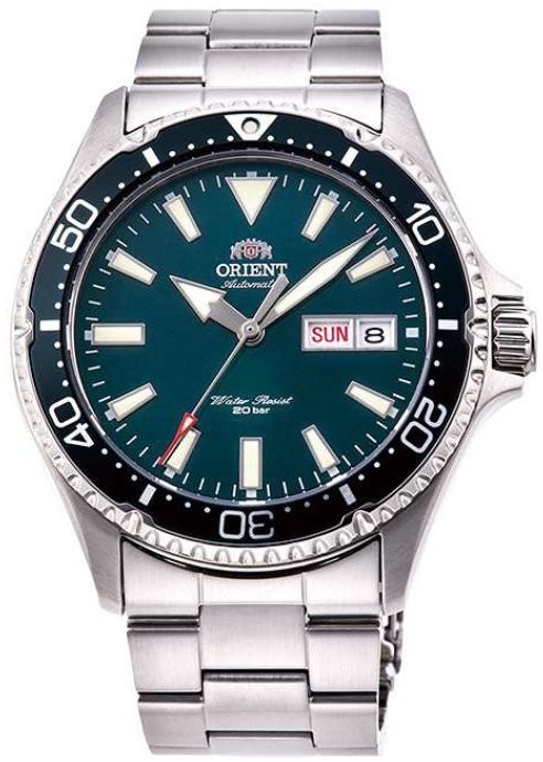 ​Orient RA-AA0004E Kamasu GREEN divers watch automatic men's watch sapphire glass stainless steel bracelet Green Dial 41.8mm
