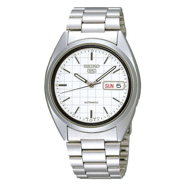 Seiko SNXF05K1  37.5mm Seiko 5 Classic Automatic Men's Watch, Steel, 21 Jewels