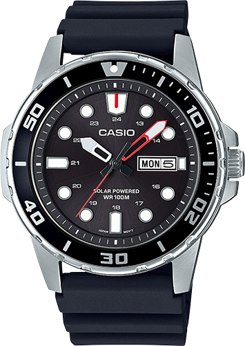 Casio SOLAR MTPS110-1AV correa goma Casio DIVERS Solar watch nylon band