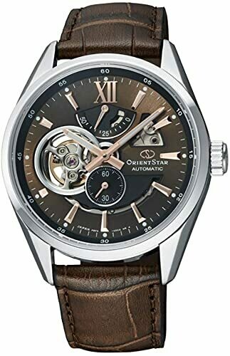 Orient Star men's automatic watch RE-AV0006Y  41mm 50h Power Reserve Sapphire crystal anti-glare leather strap
