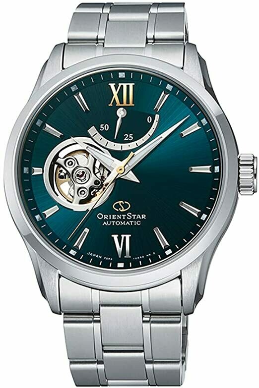 Orient Star RE-AT0002E automatic men's watch green dial sapphire glass Anti-reflective coating glass